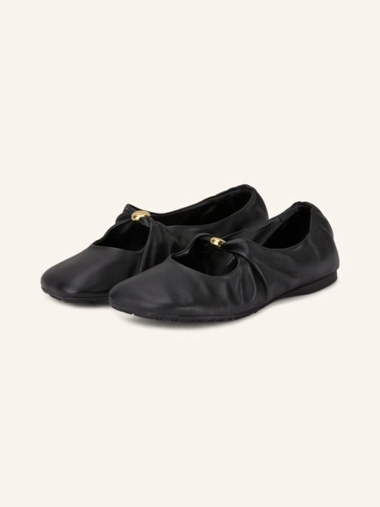 Zdjęcie produktu Loewe Baleriny Mary Jane Pebble Soft schwarz CZARNY