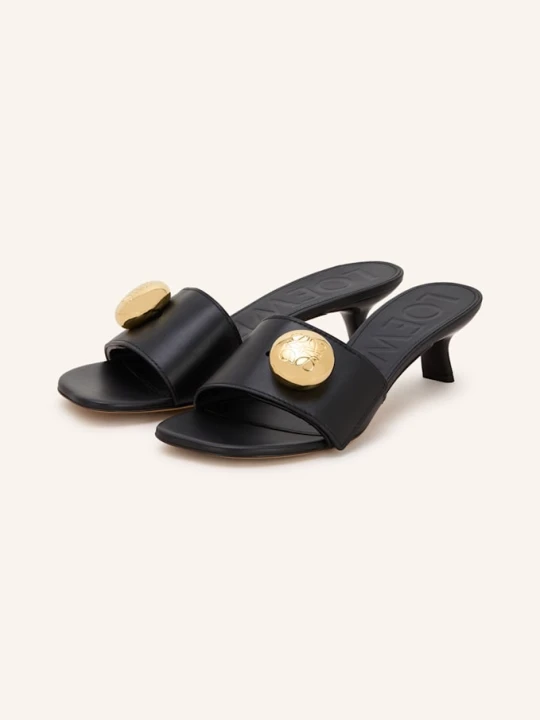 Zdjęcie produktu Loewe Klapki Typu Mules Pebble schwarz CZARNY