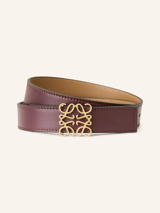 Zdjęcie produktu Loewe Pasek Skórzany Anagram rot brązowy