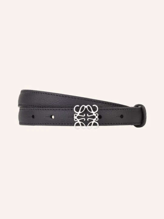 Zdjęcie produktu Loewe Pasek Skórzany Anagram schwarz CZARNY