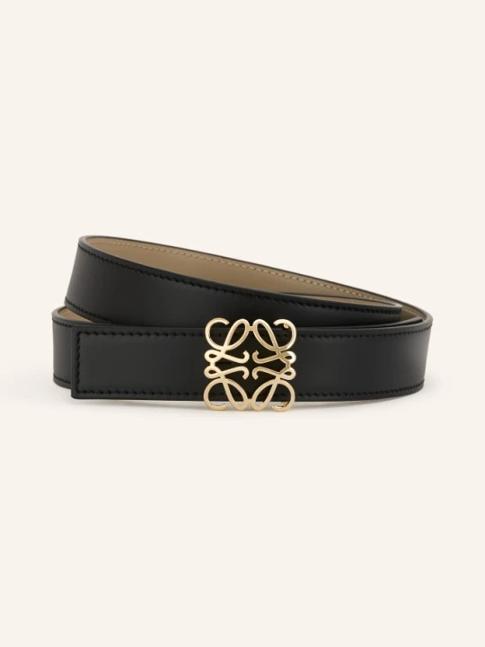 Zdjęcie produktu Loewe Skórzany Pasek Dwustronny schwarz brązowy