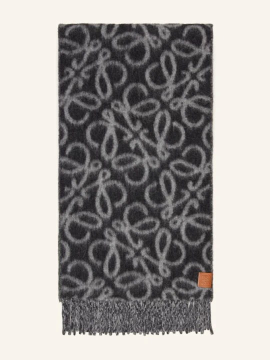 Zdjęcie produktu Loewe Szal Anagram Z Dodatkiem Alpaki schwarz
