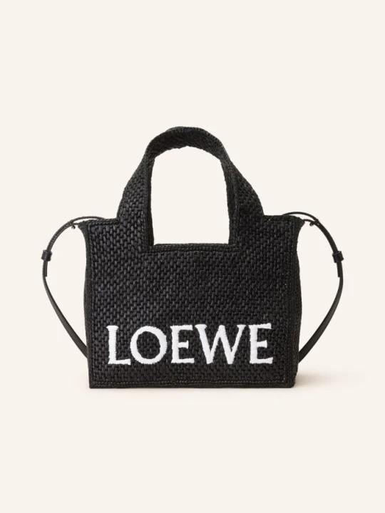 Zdjęcie produktu Loewe Torba Shopper Font Tote Small schwarz CZARNY