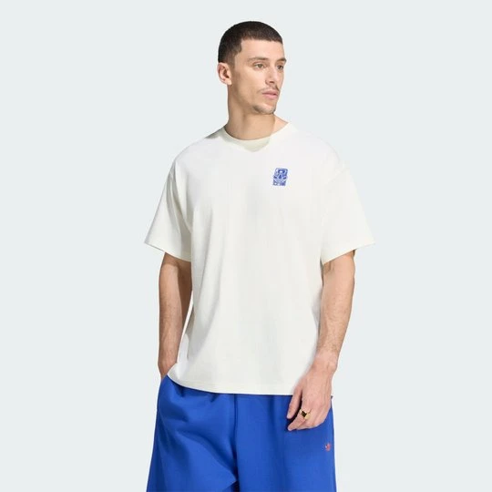 Zdjęcie produktu BARDZO DUŻA KOSZULKA Z GRAFIKĄ LOFI MUSIC Adidas Off White