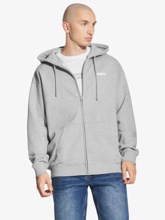 Zdjęcie produktu Logo bluza z kapturem męska szara PROSTO.