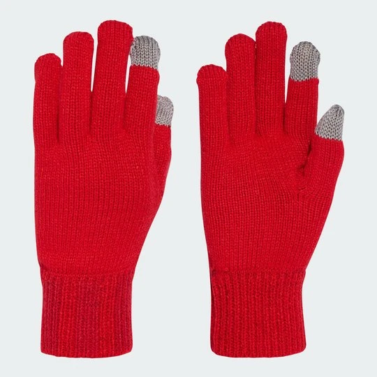 Zdjęcie produktu Logo Knit Gloves Adidas Better Scarlet