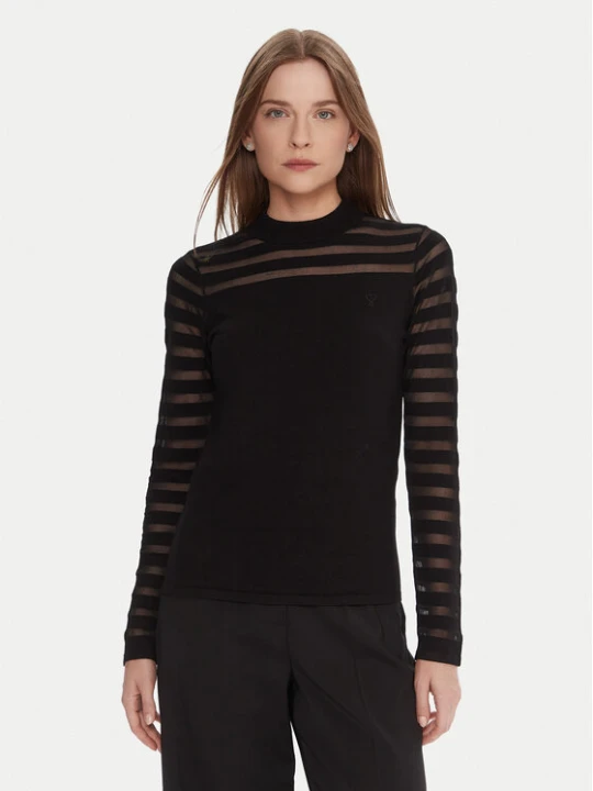 Zdjęcie produktu LOLA CASADEMUNT Bluzka LF2511015 Czarny Slim Fit