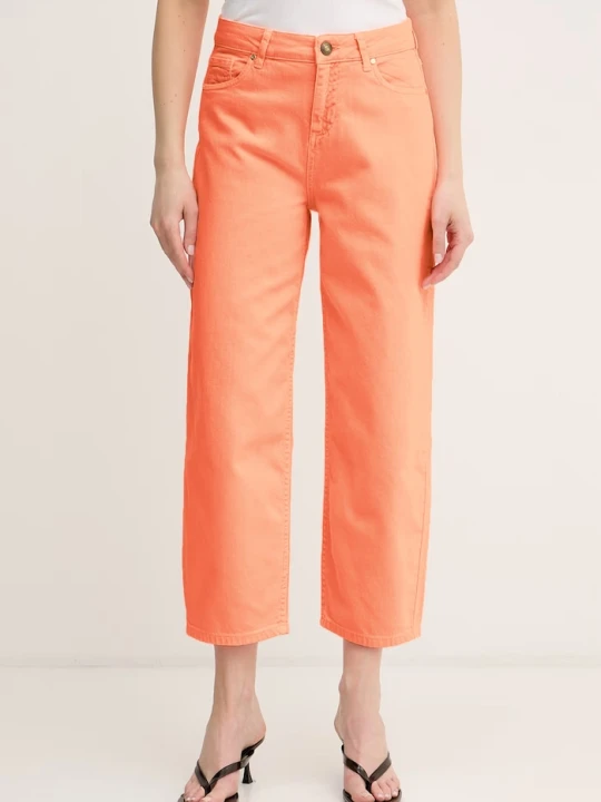 Zdjęcie produktu Lola Casademunt jeansy relaxed fit damskie pomarańczowy