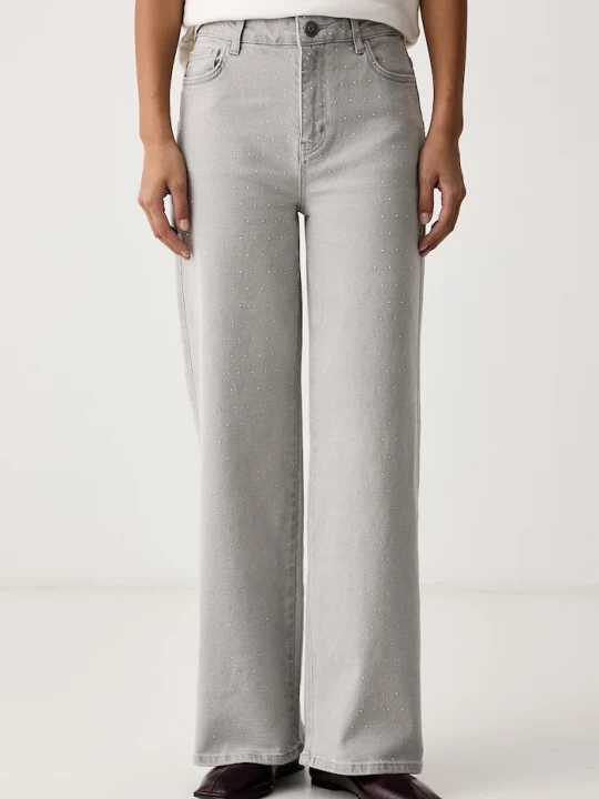 Zdjęcie produktu Lola Casademunt jeansy straight damskie szary