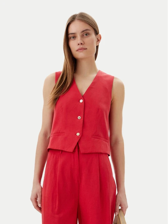 Zdjęcie produktu LOLA CASADEMUNT Kamizelka LS2502007 Czerwony Regular Fit