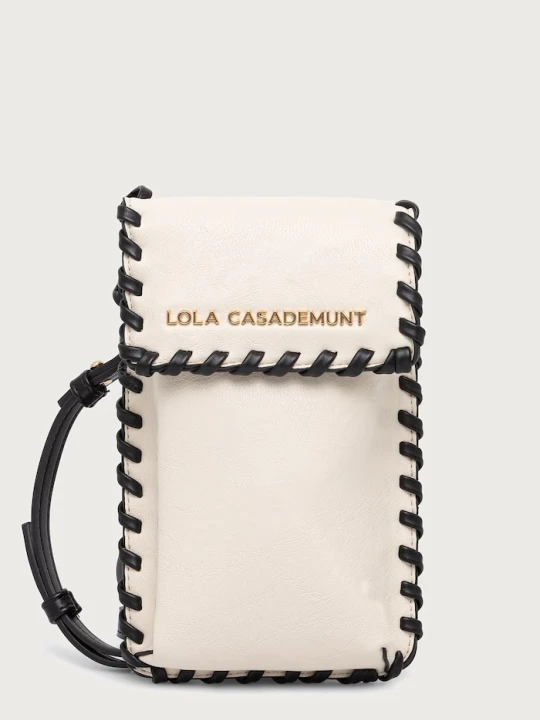 Zdjęcie produktu Lola Casademunt pokrowiec na telefon damski z imitacji skóry beżowy