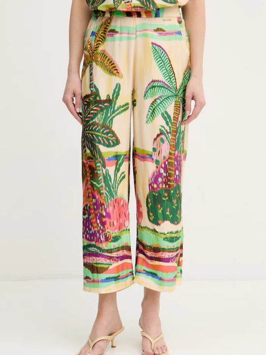 Zdjęcie produktu Lola Casademunt spodnie culottes damskie z wiskozy zielony