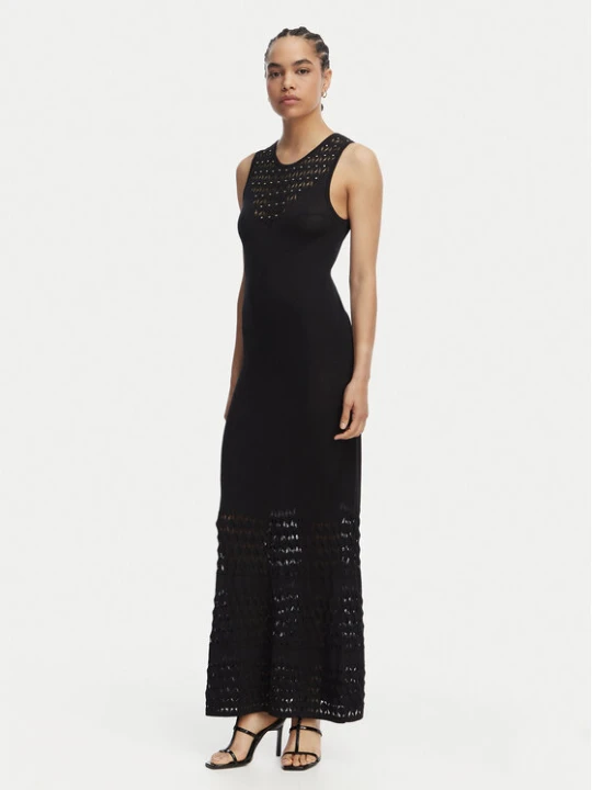 Zdjęcie produktu LOLA CASADEMUNT Sukienka dzianinowa MS2616001 Czarny Slim Fit