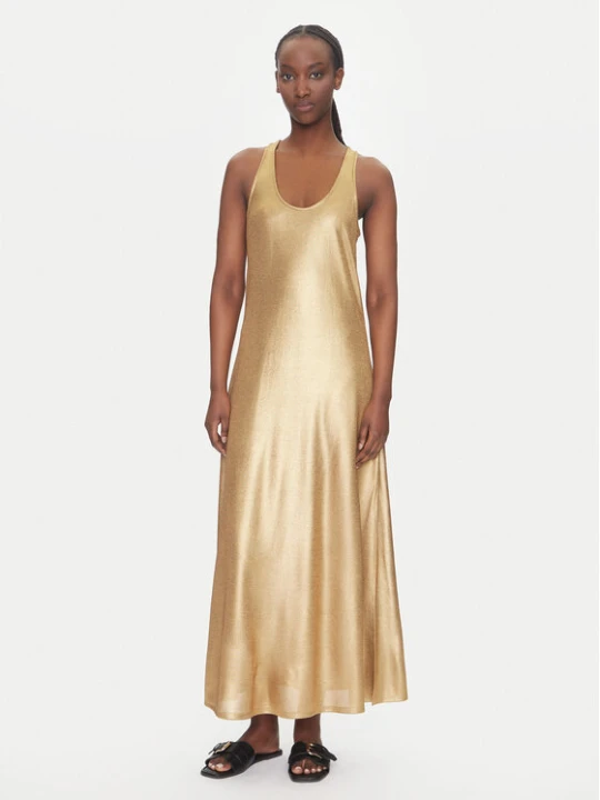 Zdjęcie produktu LOLA CASADEMUNT Sukienka letnia LS2516020 Złoty Relaxed Fit