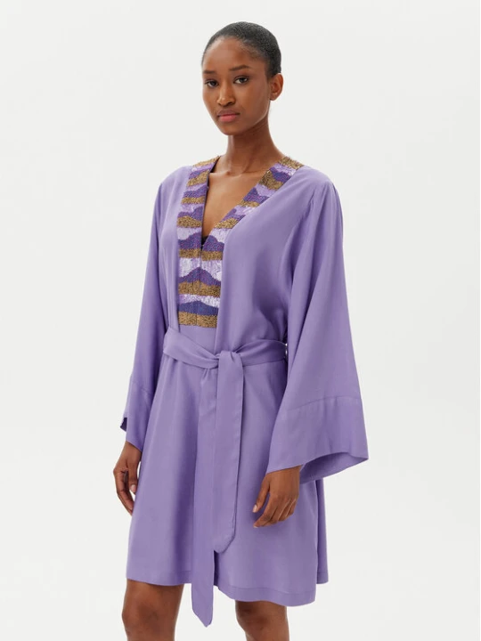 Zdjęcie produktu LOLA CASADEMUNT Sukienka letnia LS2516035 Fioletowy Regular Fit