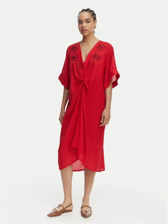 Zdjęcie produktu LOLA CASADEMUNT Sukienka letnia LS2616010 Czerwony Relaxed Fit