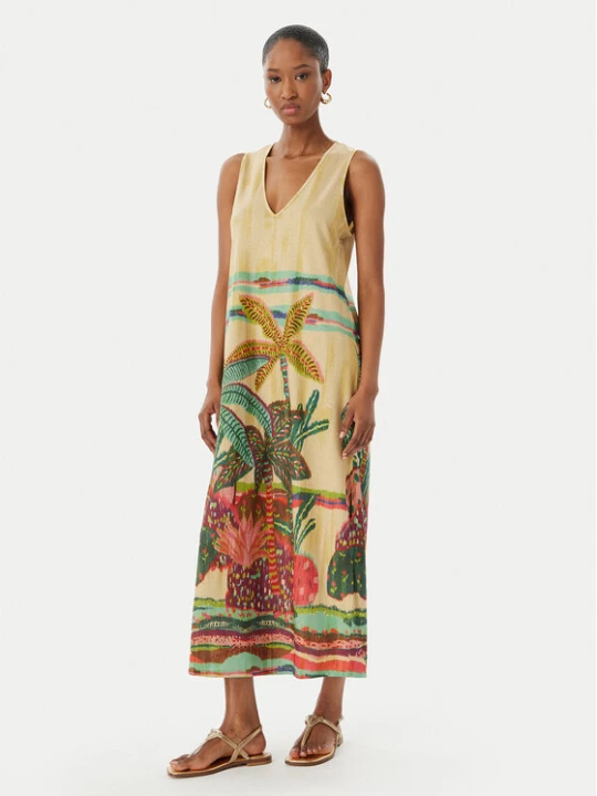Zdjęcie produktu LOLA CASADEMUNT Sukienka letnia LS2616038 Beżowy jasny Regular Fit