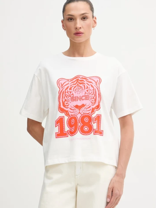 Zdjęcie produktu Lola Casademunt T-shirt damski bawełniany biały