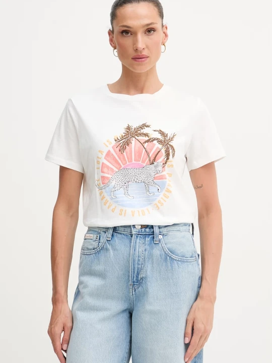Zdjęcie produktu Lola Casademunt T-shirt damski bawełniany biały
