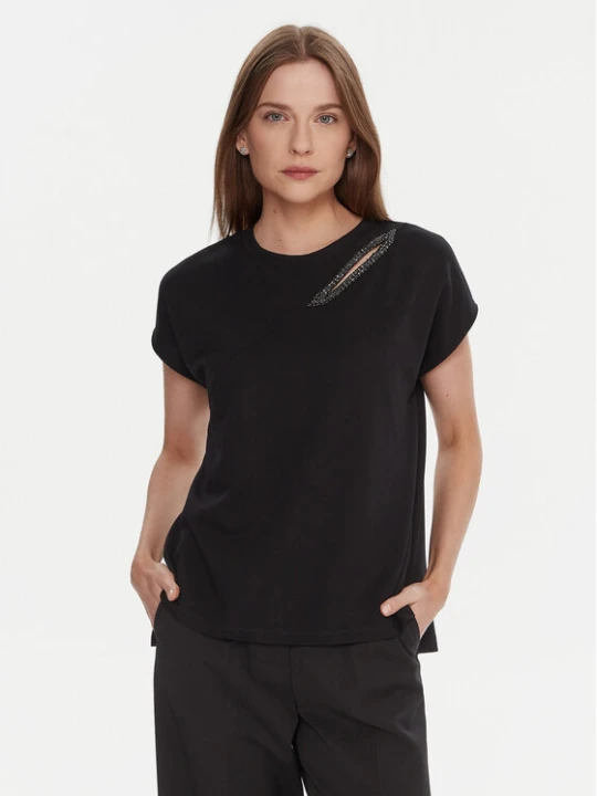 Zdjęcie produktu LOLA CASADEMUNT T-Shirt LF2515024 Czarny Regular Fit