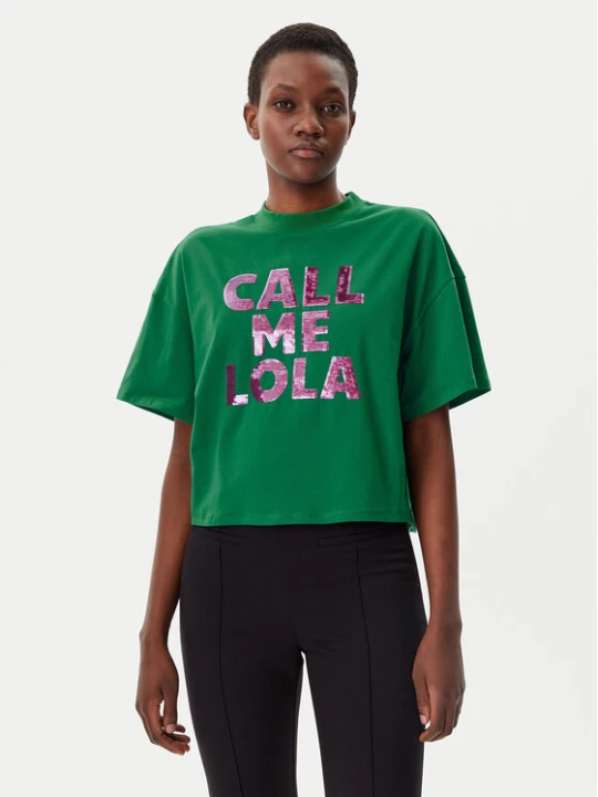 Zdjęcie produktu LOLA CASADEMUNT T-Shirt LS2515054 Zielony Relaxed Fit