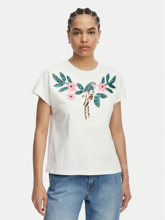Zdjęcie produktu LOLA CASADEMUNT T-Shirt MS2615004 Biały Regular Fit