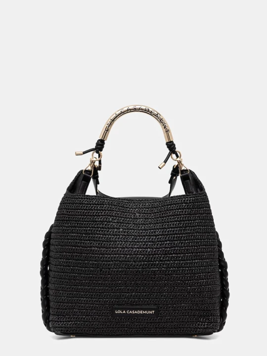 Zdjęcie produktu Lola Casademunt torebka shopper damska pleciona czarny