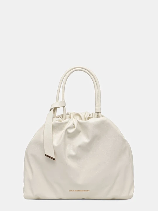 Zdjęcie produktu Lola Casademunt torebka shopper damska z imitacji skóry beżowy