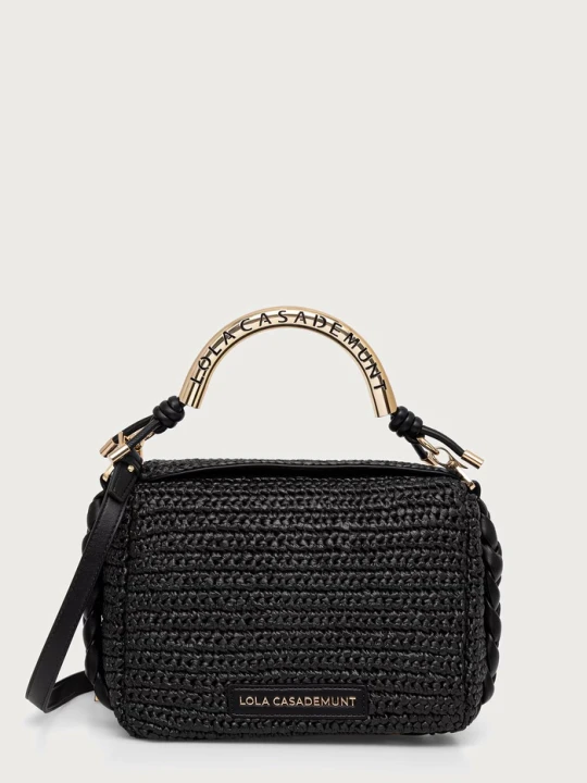 Zdjęcie produktu Lola Casademunt torebka crossbody damska pleciona czarny