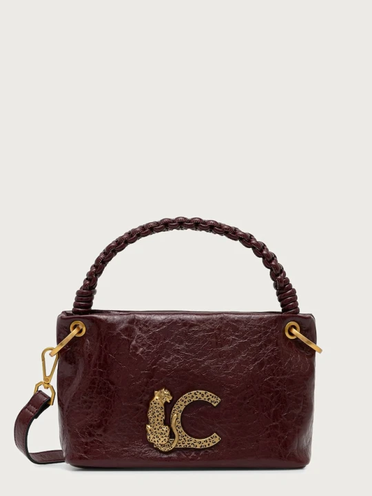 Zdjęcie produktu Lola Casademunt torebka crossbody damska z imitacji skóry bordowy