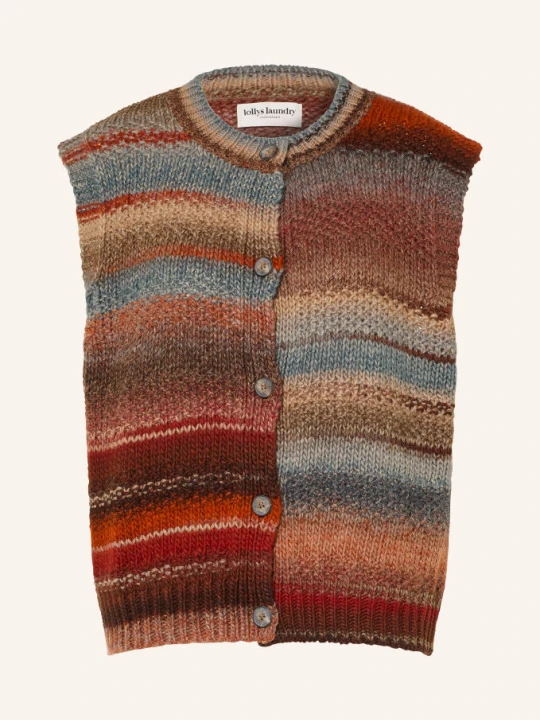 Zdjęcie produktu Lollys Laundry Kamizelka Z Dzianiny Nynnell rot beżowy