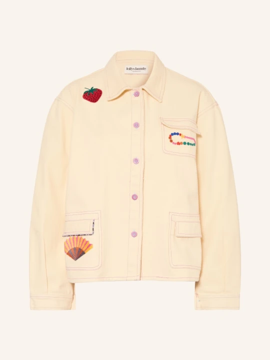 Zdjęcie produktu Lollys Laundry Kurtka Jeansowa Aprilll beige