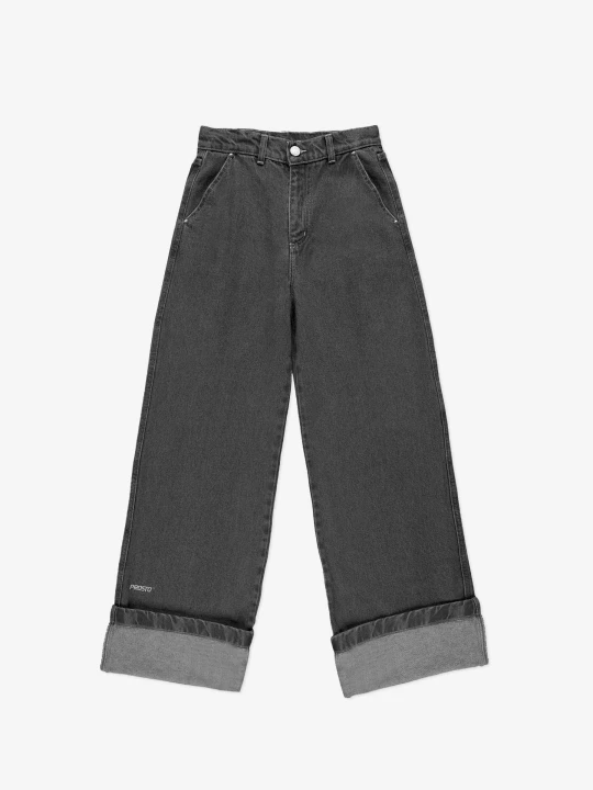 Zdjęcie produktu Long Pants Work spodnie jeansy damskie czarne PROSTO.