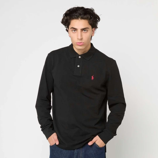 Zdjęcie produktu Long Sleeve-Knit Polo Ralph Lauren czarny