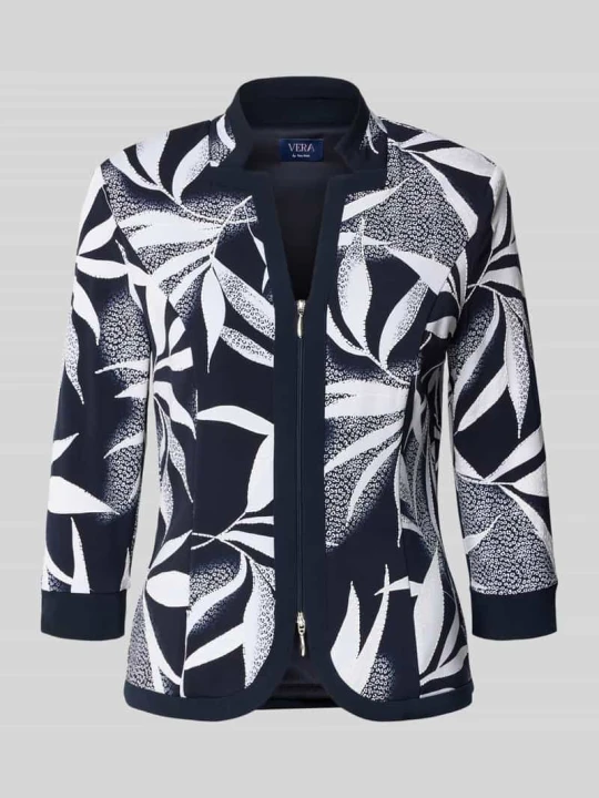 Zdjęcie produktu Longblazer o kroju regular fit z zamkiem błyskawicznym Vera Mont Granatowy