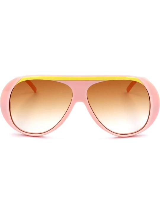 Zdjęcie produktu Longchamp Damskie okulary przeciwsłoneczne w kolorze różowo-żółto-jasnobrązowym rozmiar: 59