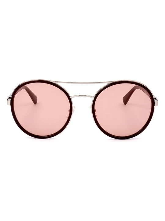 Zdjęcie produktu Longchamp Damskie okulary przeciwsłoneczne w kolorze srebrno-brązowo-jasnoróżowym rozmiar: 55