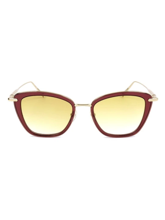 Zdjęcie produktu Longchamp Damskie okulary przeciwsłoneczne w kolorze złoto-czerwono-żółtym rozmiar: 52