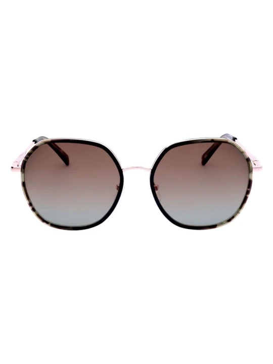 Zdjęcie produktu Longchamp Damskie okulary przeciwsłoneczne w kolorze złoto-jasnobrązowym rozmiar: 58