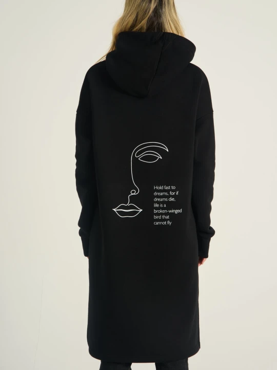 Zdjęcie produktu Longline Hoodie Hold Fast To Dreams XS / S