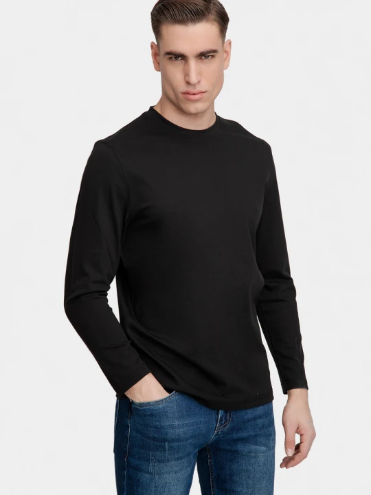 Zdjęcie produktu Longsleeve ANDREA 00006B90GSA Giacomo Conti czarny