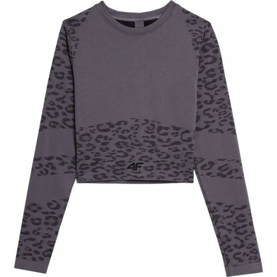 Zdjęcie produktu Longsleeve damski 4FAW23TFLOF152 4F Szary