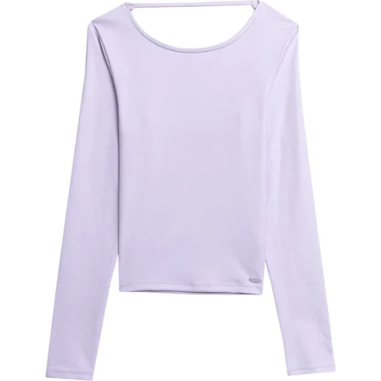 Zdjęcie produktu Longsleeve damski 4FAW23TLONF166 4F Fioletowy