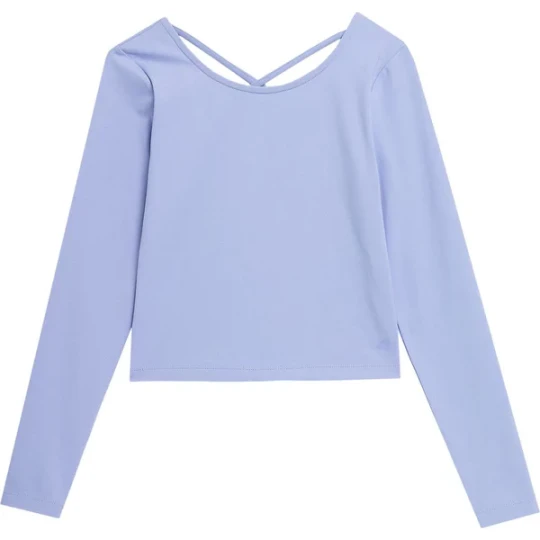 Zdjęcie produktu Longsleeve damski 4FSS23TLONF065 4F Fioletowy