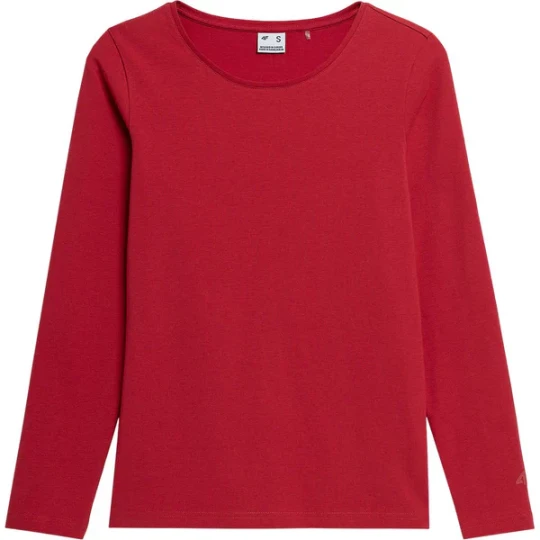 Zdjęcie produktu Longsleeve damski 4FSS23TLONF085 4F Czerwony