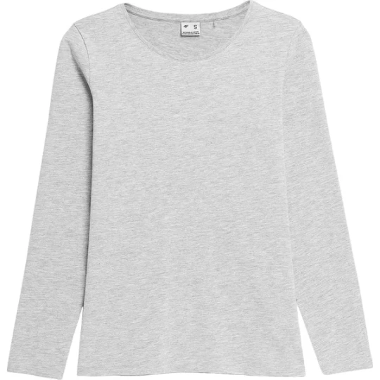 Zdjęcie produktu Longsleeve damski 4FWSS24TLONF218 4F Szary