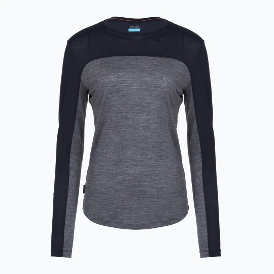 Zdjęcie produktu Longsleeve damski icebreaker Merino 125 Cool-Lite Sphere Tee CB midnnavy hthr / midnnavy / cb Granatowy