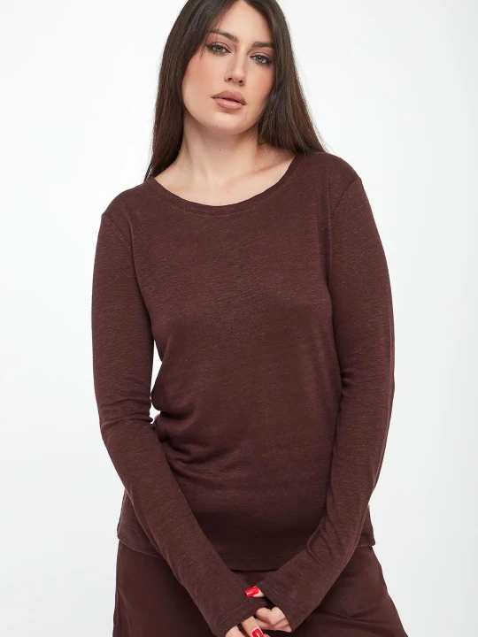 Zdjęcie produktu Longsleeve damski lniany Cale ECOALF