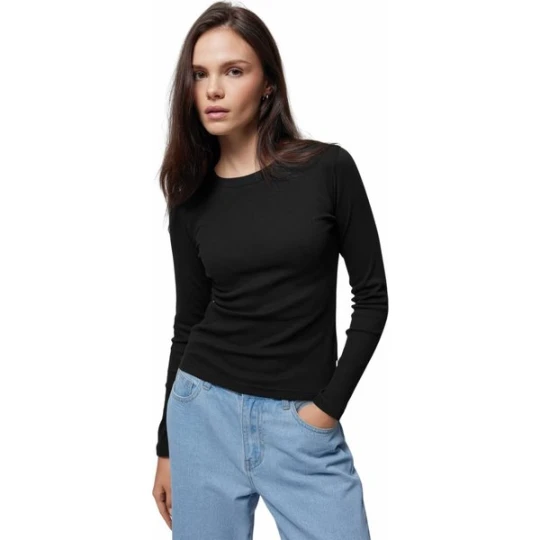 Zdjęcie produktu Longsleeve damski OTHAW23TLONF175 Outhorn Czarny