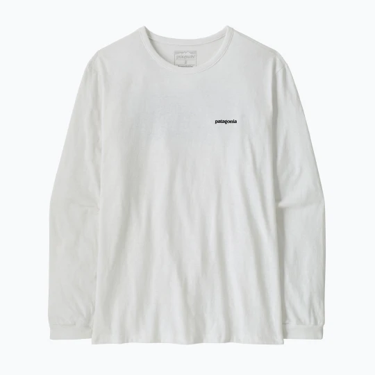 Zdjęcie produktu Longsleeve damski Patagonia P-6 Logo Responsibili-Tee LS fiber white